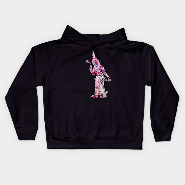 Thailand Kinnaree – Figure Of Spiritual Good Fortune Kids Hoodie by VintCam